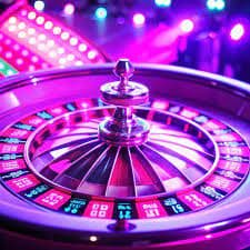 Dealer profesional memutar roda Mega Wheel di studio multi-kamera atm88